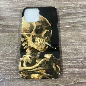 iPhone 12 Pro Max Case - Skeleton with Burning Cigarette (Vincent van Gogh)